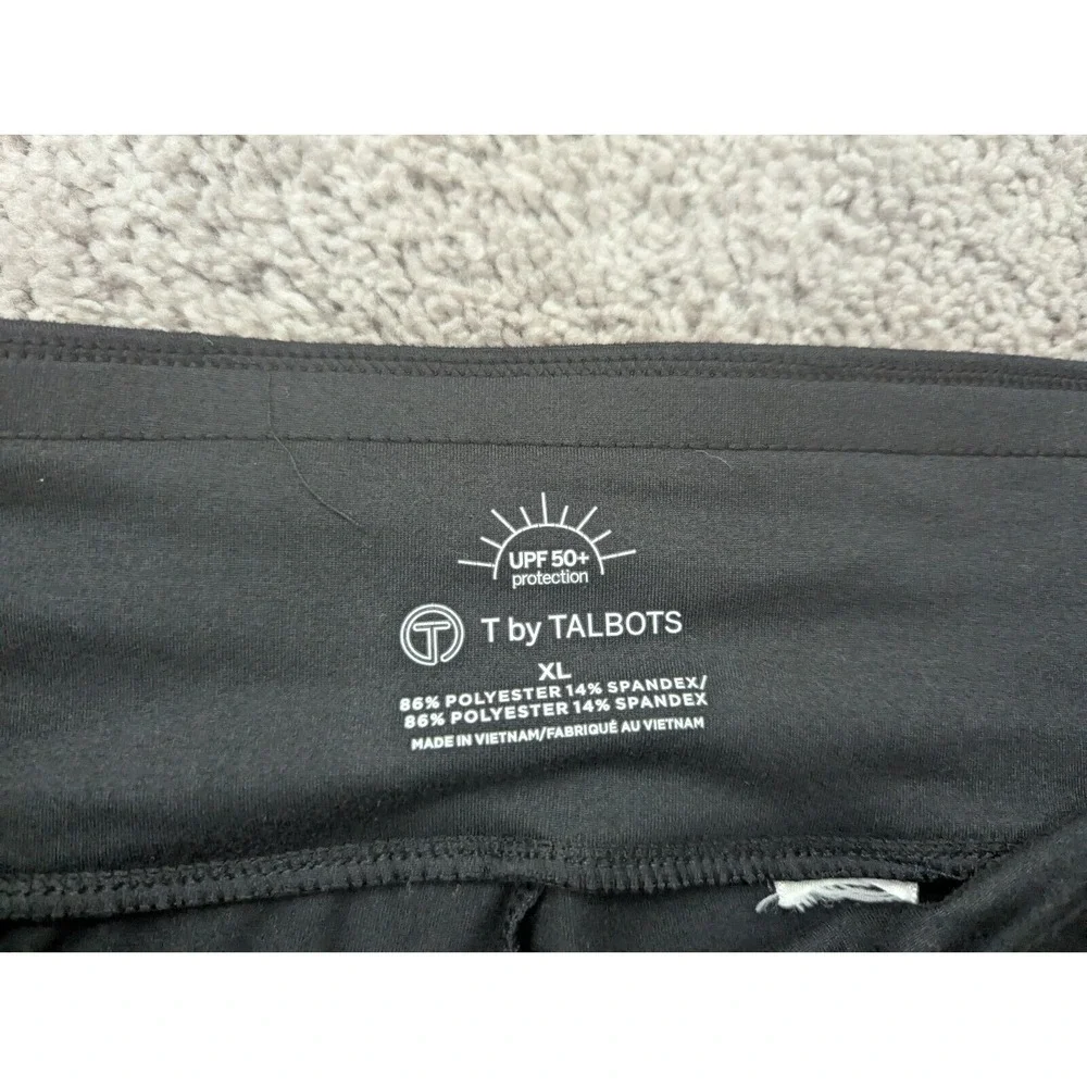 T by Talbots Capri Pants Womens Extra Large Pull On Crop Stretch‎ Black